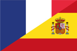 Bandera Francia-España